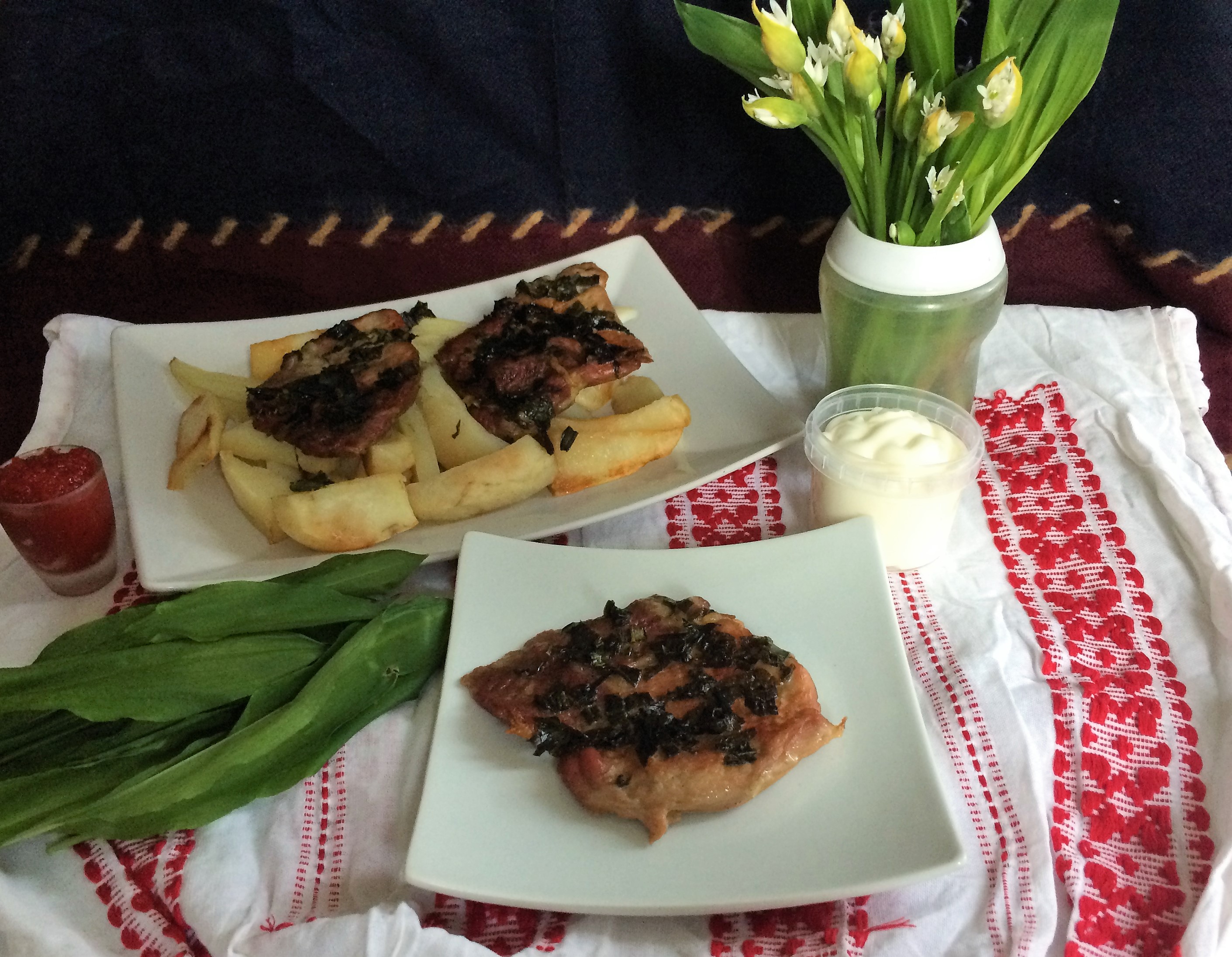 Pulpa de porc cu leurda