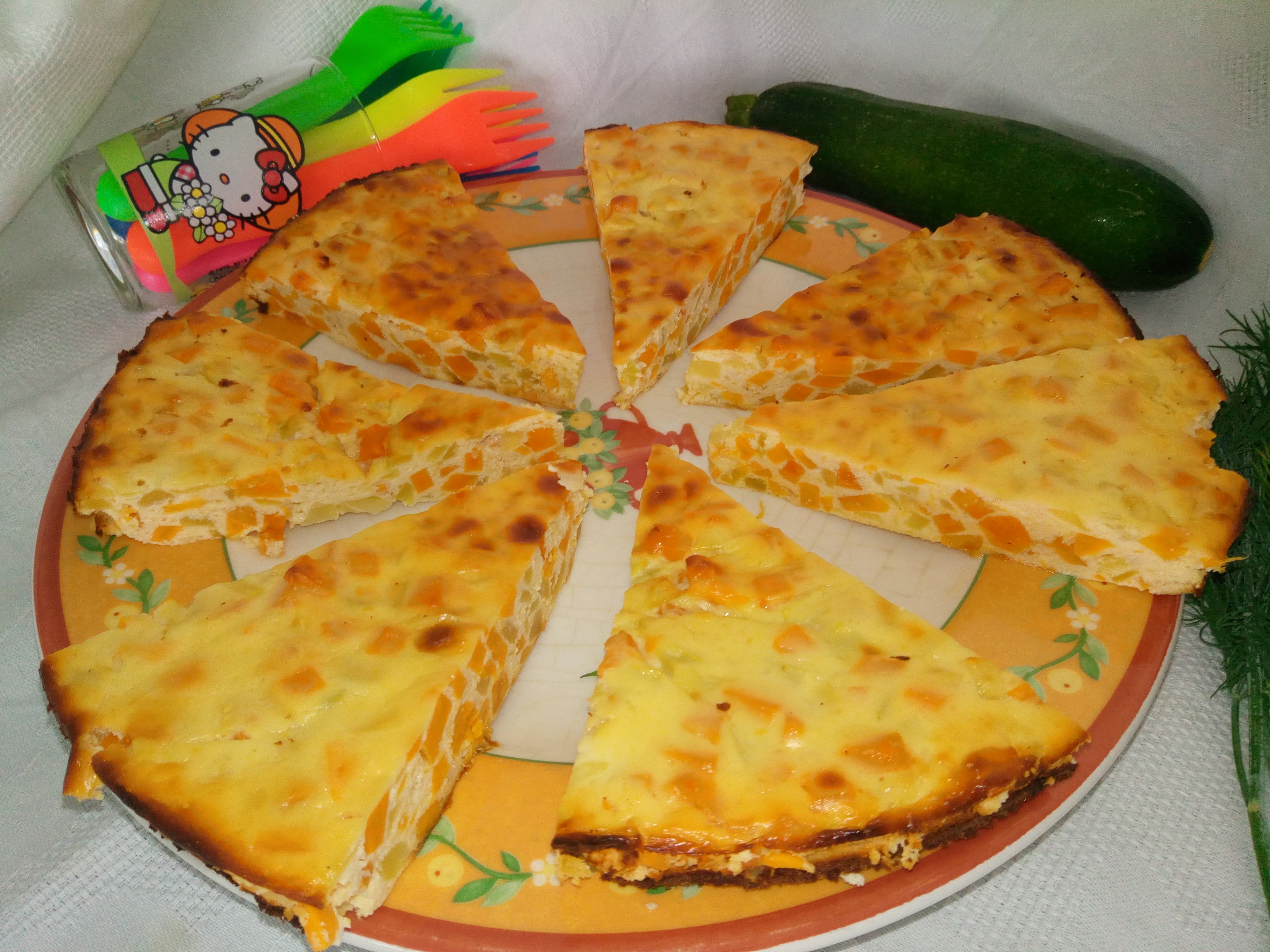 Budinca cu dovlecei si cartofi dulci