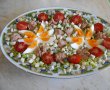 Salata Floare de nufar, cu oua, ton si branza cu mucegai-8