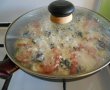 Pizza la tigaie, cu ciuperci, branzeturi si masline-11