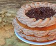 Desert tort cu blat de vanilie si crema de ciocolata-11