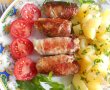 Mini rulouri din carne tocata de porc, in bacon, cu cartofi natur-15