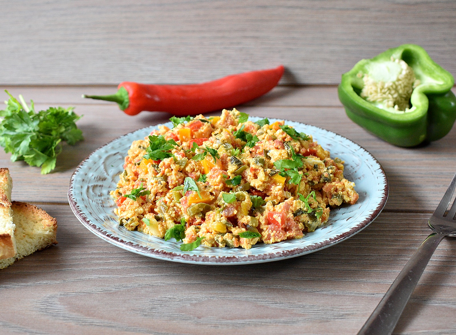 Menemen - Omleta turceasca plina de savoare