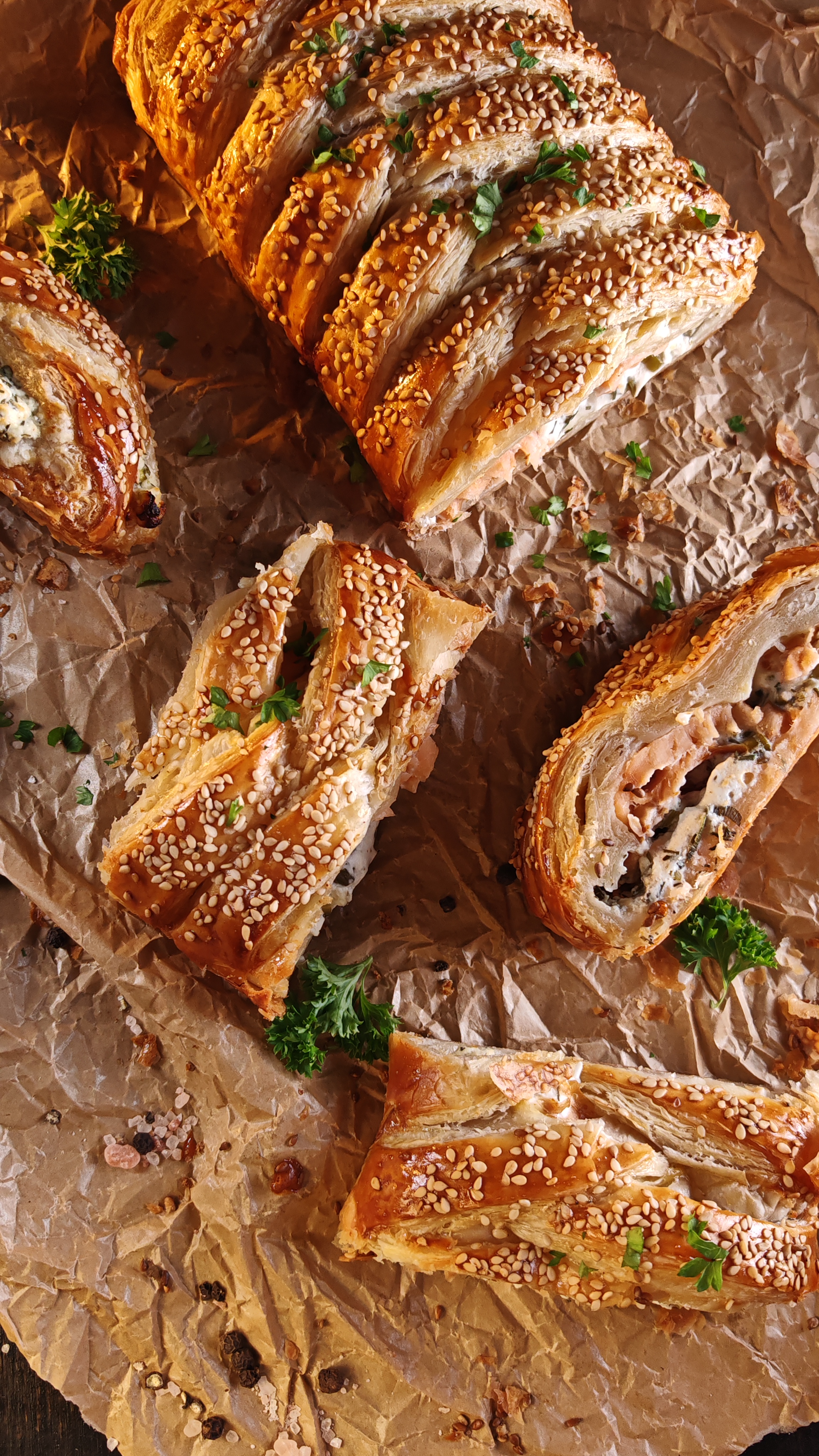 Plăcintă cu somon - Super rapidă și gustoasă