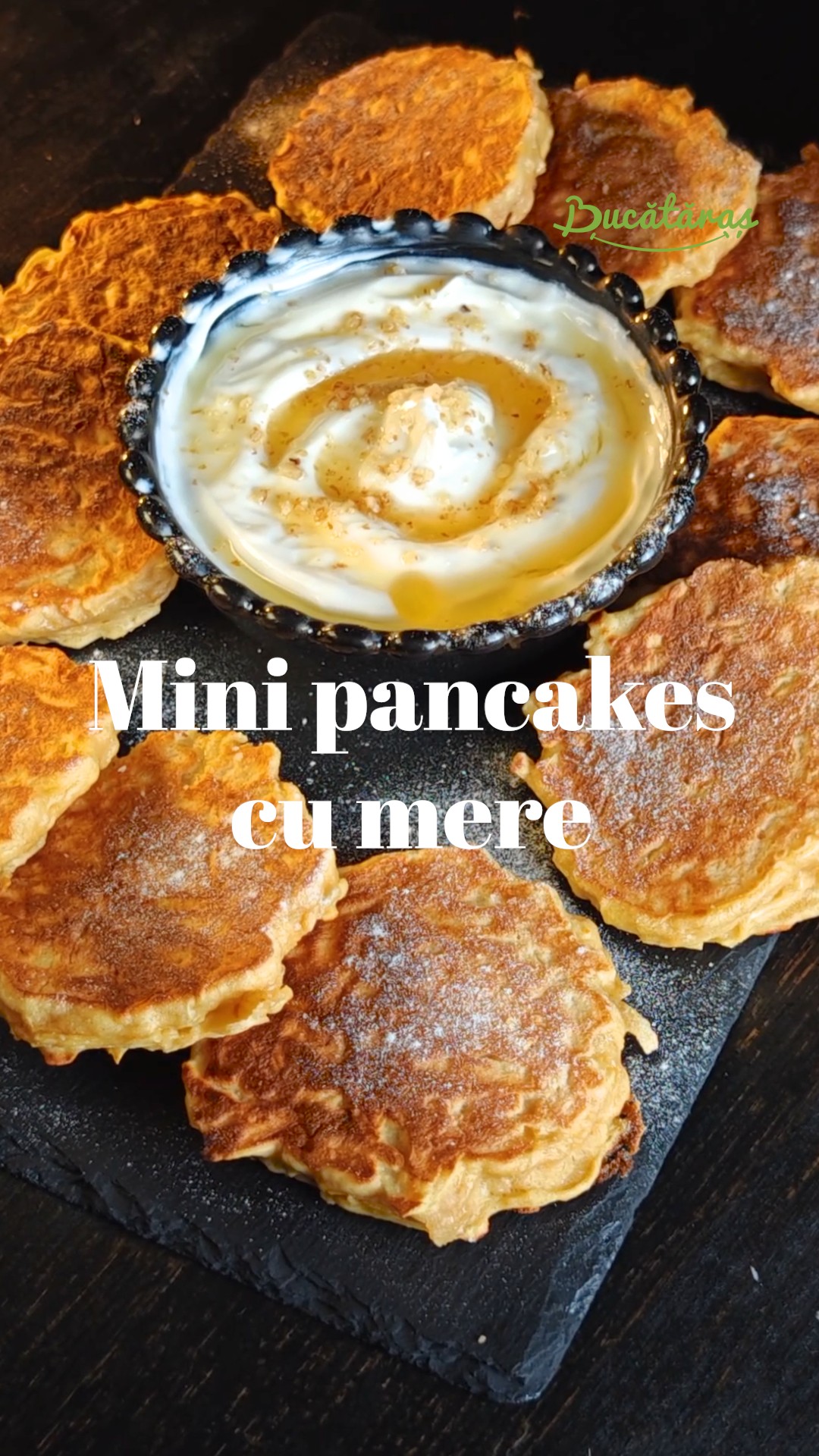 Mini pancakes cu mere - Rețeta rapidă și delicioasă