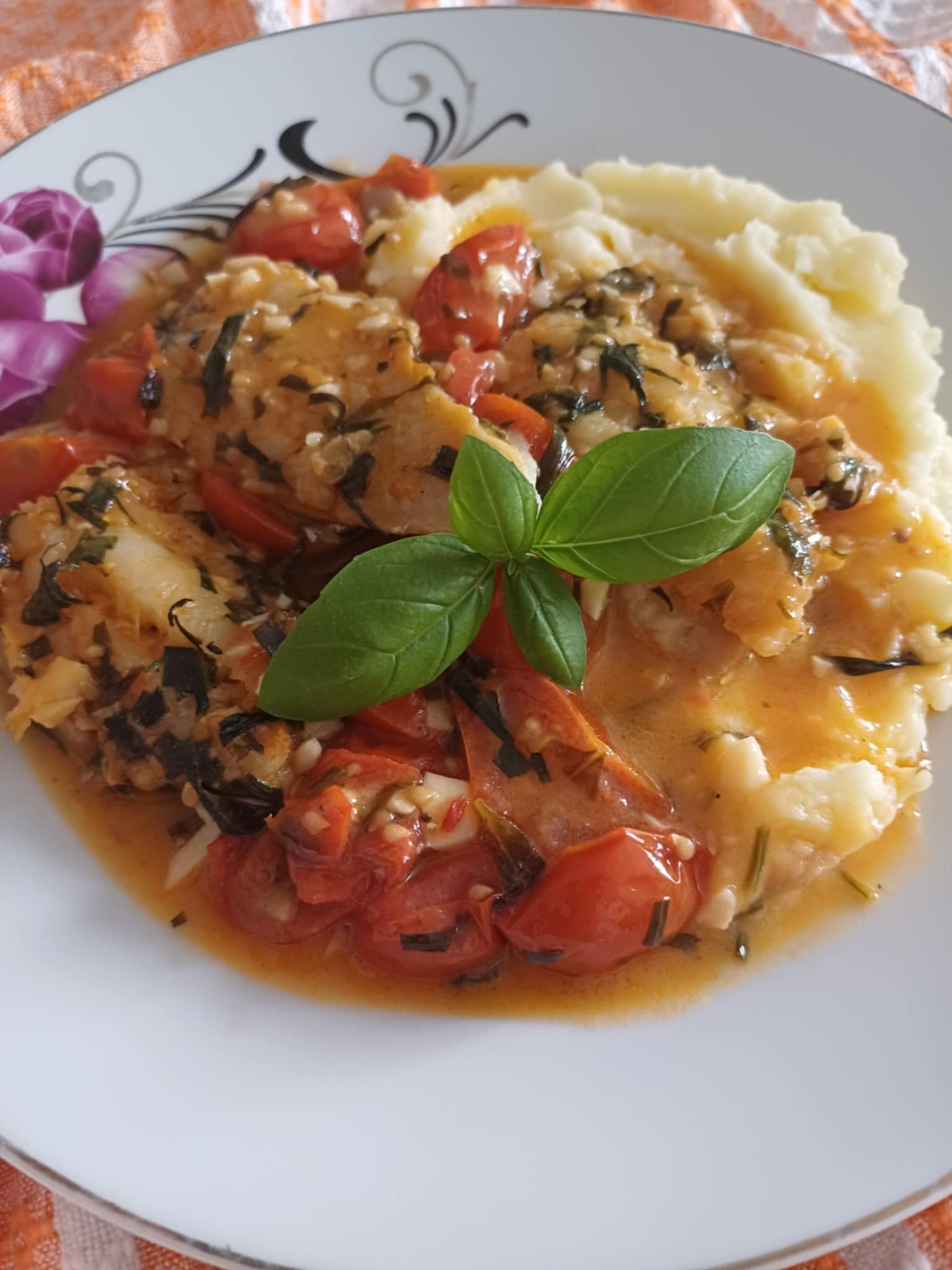 File de cod cu rosii cherry la tigaie - Simplu, usor si gustos