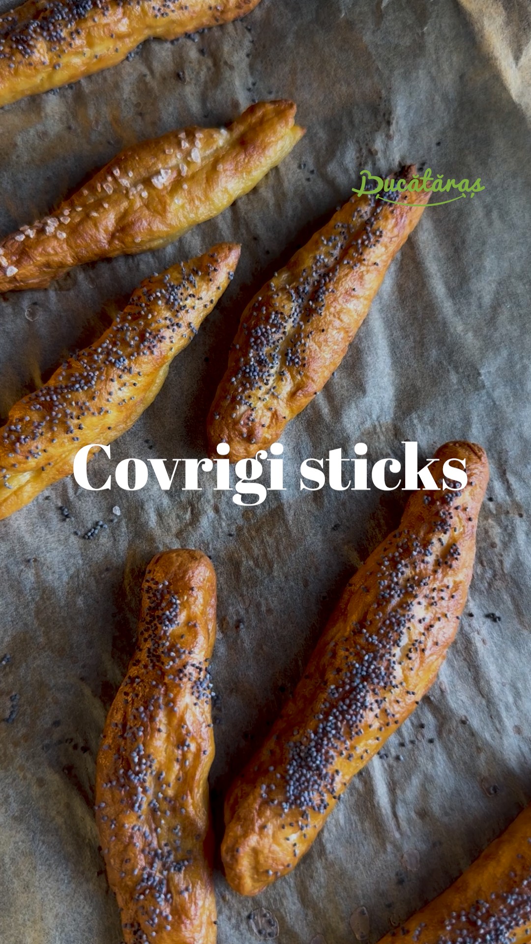Covrigi sticks - Aluat rapid din două ingrediente