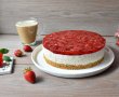 Cheesecake cu capsuni si banane, fara coacere-0